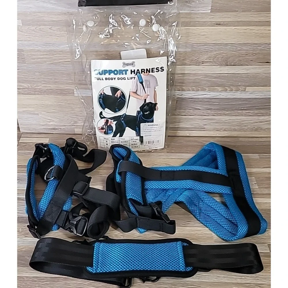 DogLemi Full Body Dog Lift Harness Blue‎ Size Small 7-35lb Adjustable NEW